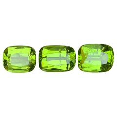 Vivid Green Peridot 10.50 Ct Cushion Cut Natural Loose Gemstones Parcel-Jewelry
