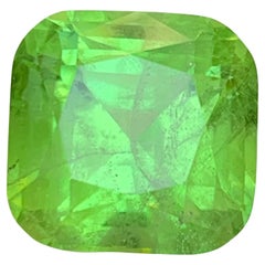 Vivid Green Peridot 13.80 Ct Natural Loose Gemstone Square Cushion Cut  Jewelry
