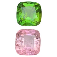 Vivid grün & rosa natürlichen Turmalin lose Edelstein Reverse-Paar 5,65 Ct-Schmuck