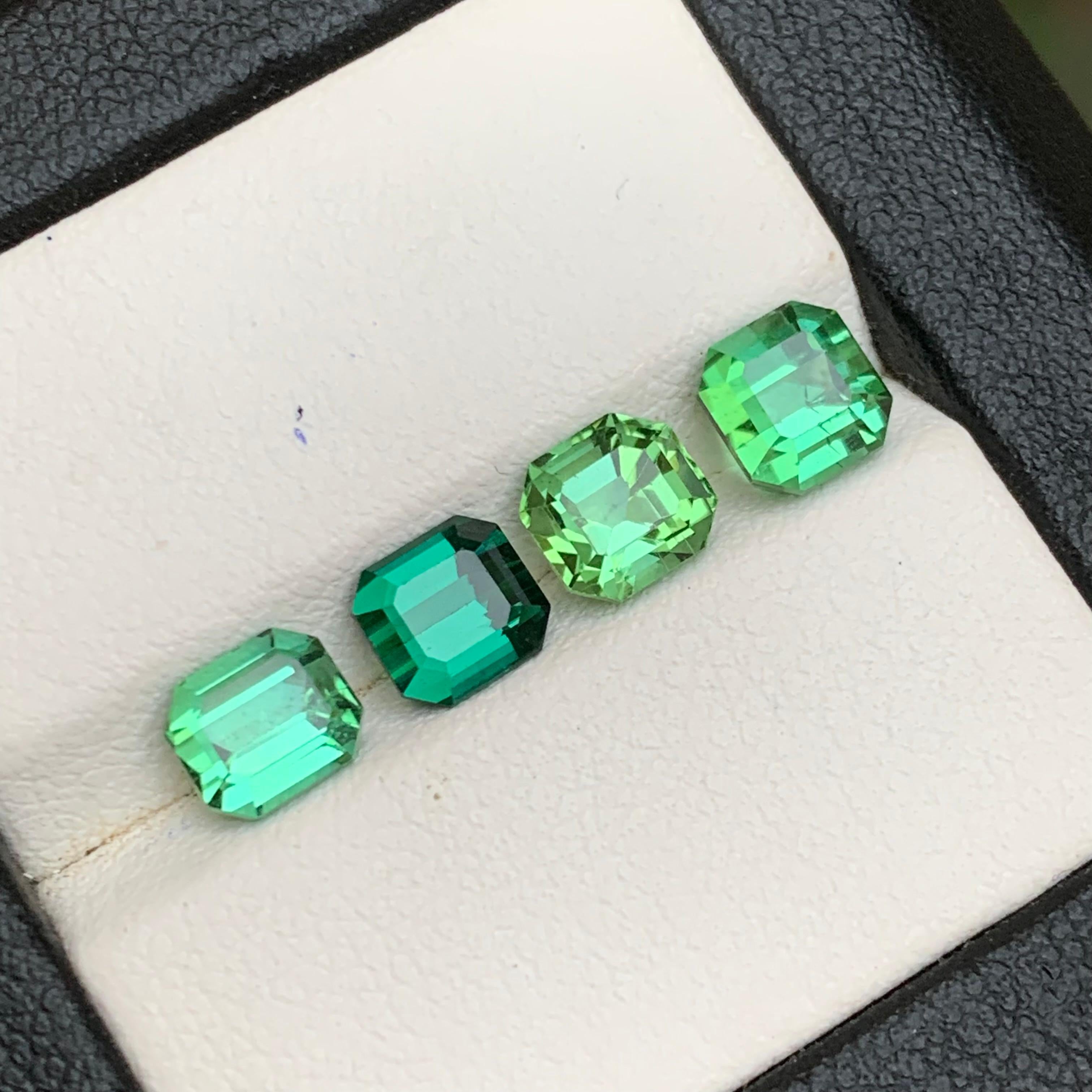 Turmalina verde viva 4,98 qt talla octogonal esmeralda natural suelta paquete de gemas en venta 4