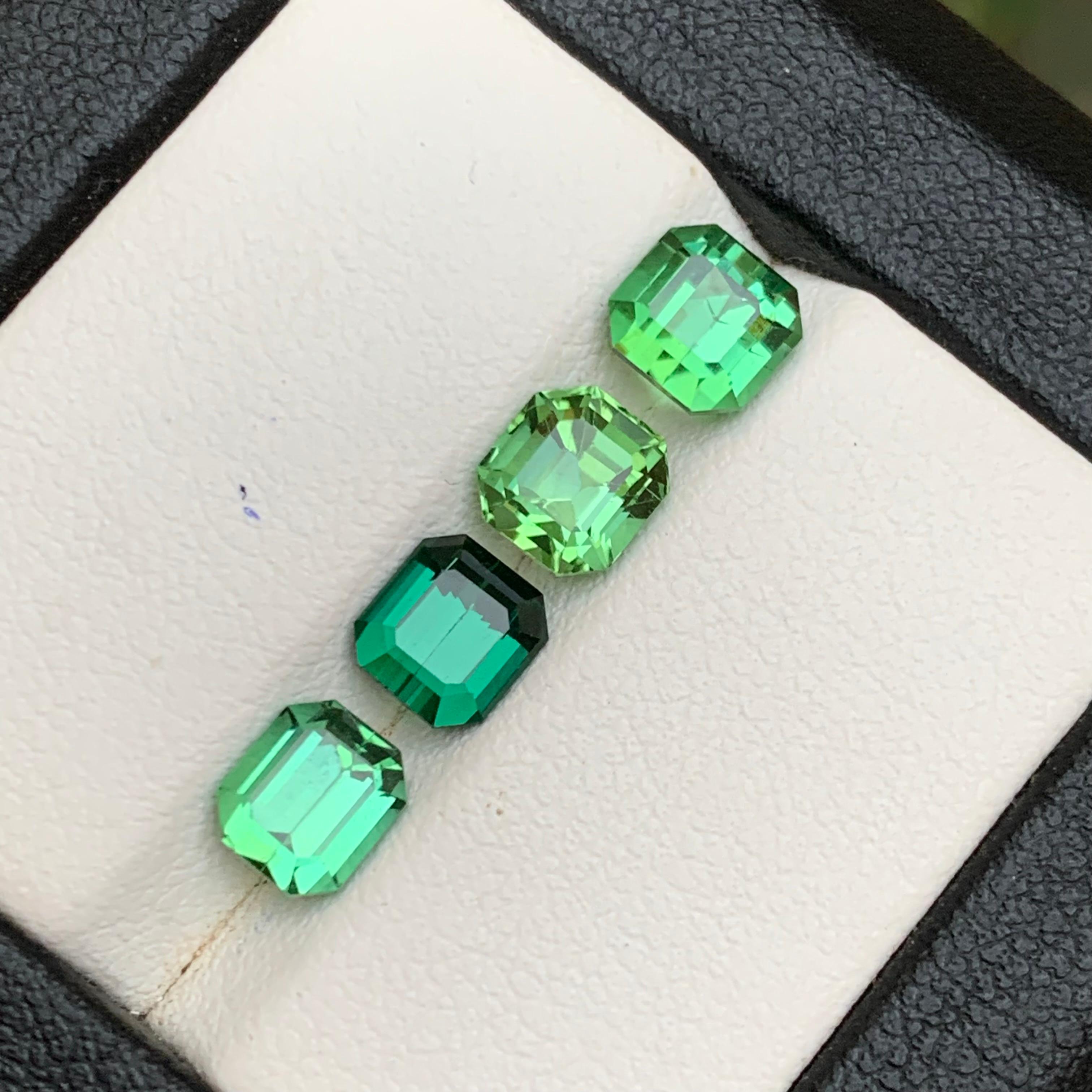 Turmalina verde viva 4,98 qt talla octogonal esmeralda natural suelta paquete de gemas en venta 7