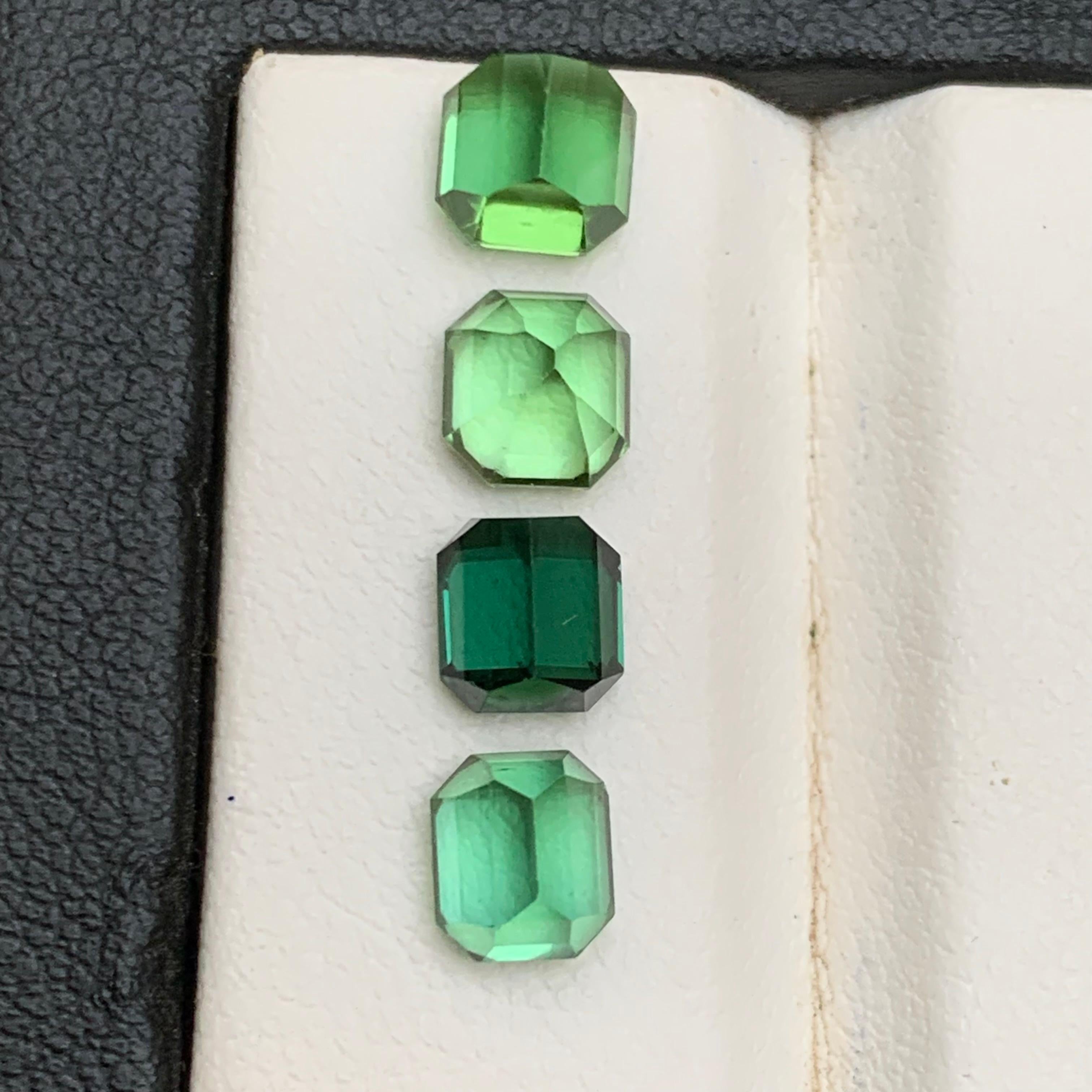 Turmalina verde viva 4,98 qt talla octogonal esmeralda natural suelta paquete de gemas en venta 1