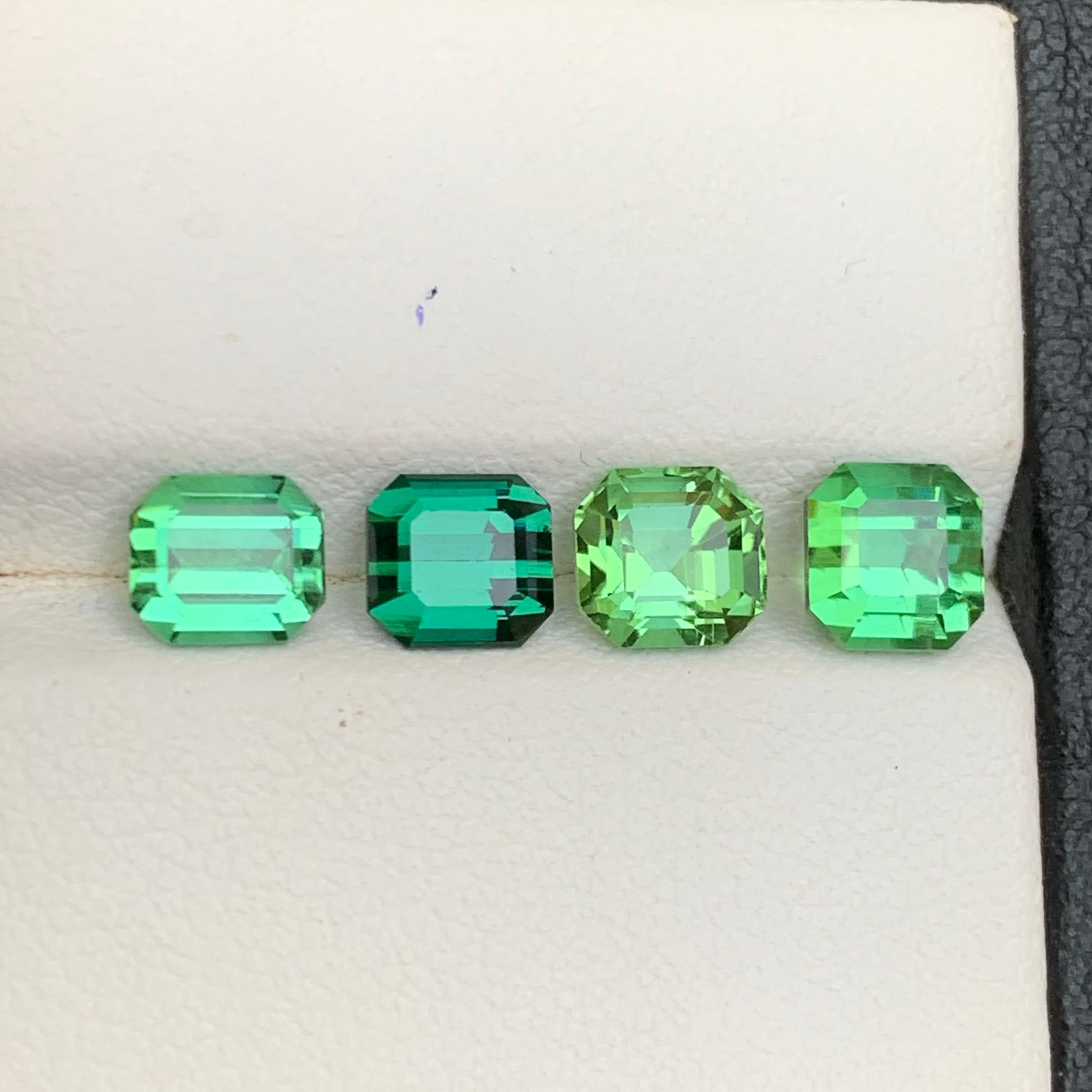 Turmalina verde viva 4,98 qt talla octogonal esmeralda natural suelta paquete de gemas en venta 3