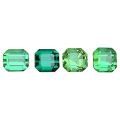 Turmalina verde viva 4,98 qt talla octogonal esmeralda natural suelta paquete de gemas