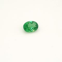 Vivid Green Tsavorite Garnet, Faceted Gem, 2, 44 Ct. Loose Gemstone, Oval