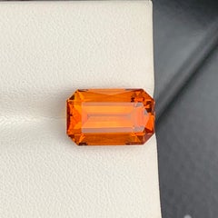 Pietra preziosa sfusa di citrino Madeira di colore arancione vivace, per anelli e ciondoli