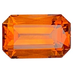 Pietra preziosa sfusa di citrino Madeira di colore arancione vivace, per anelli e ciondoli