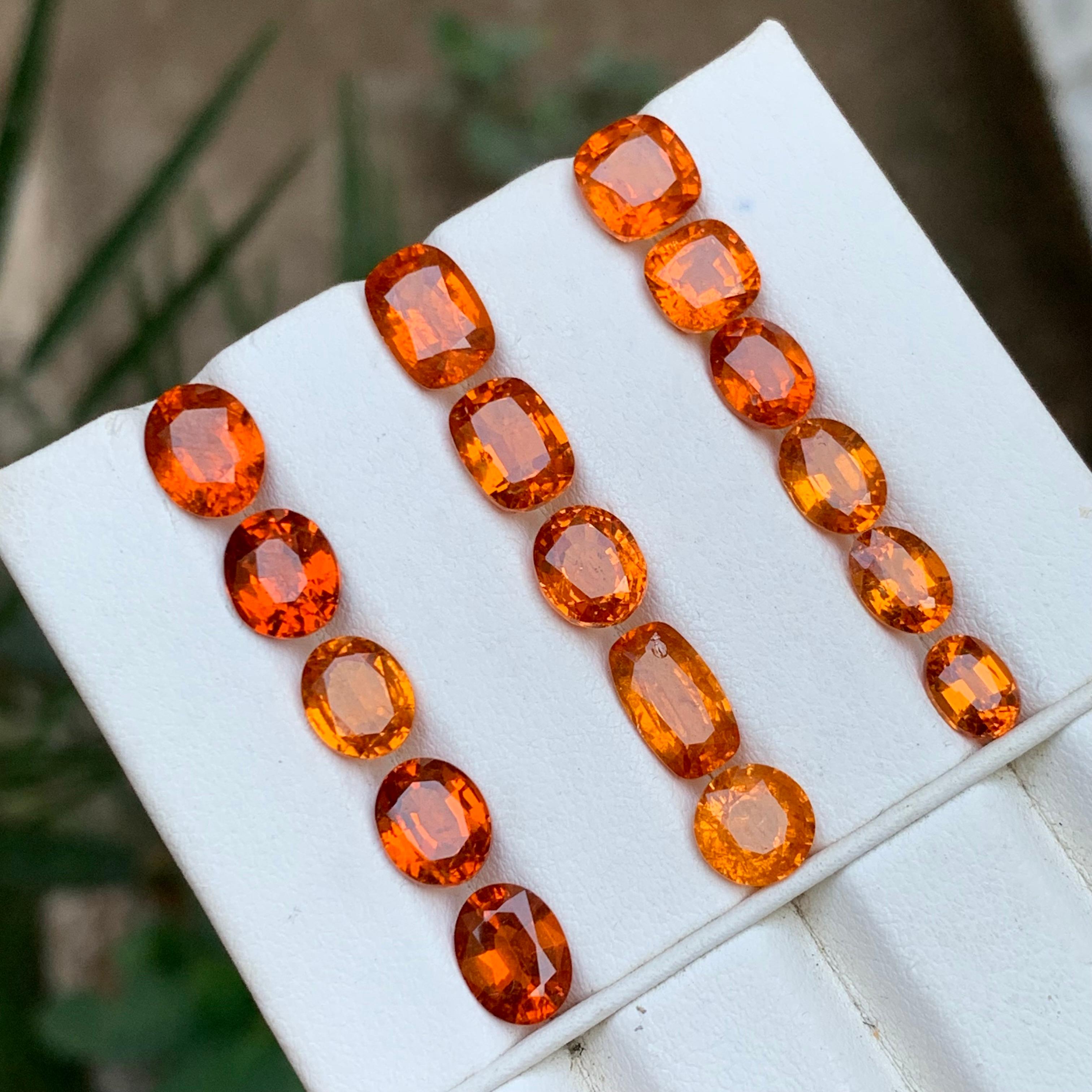 Spessartite/Spessartine/Mandarin grenat naturel orange vif 31.86 Ct-Jewell en vente 5