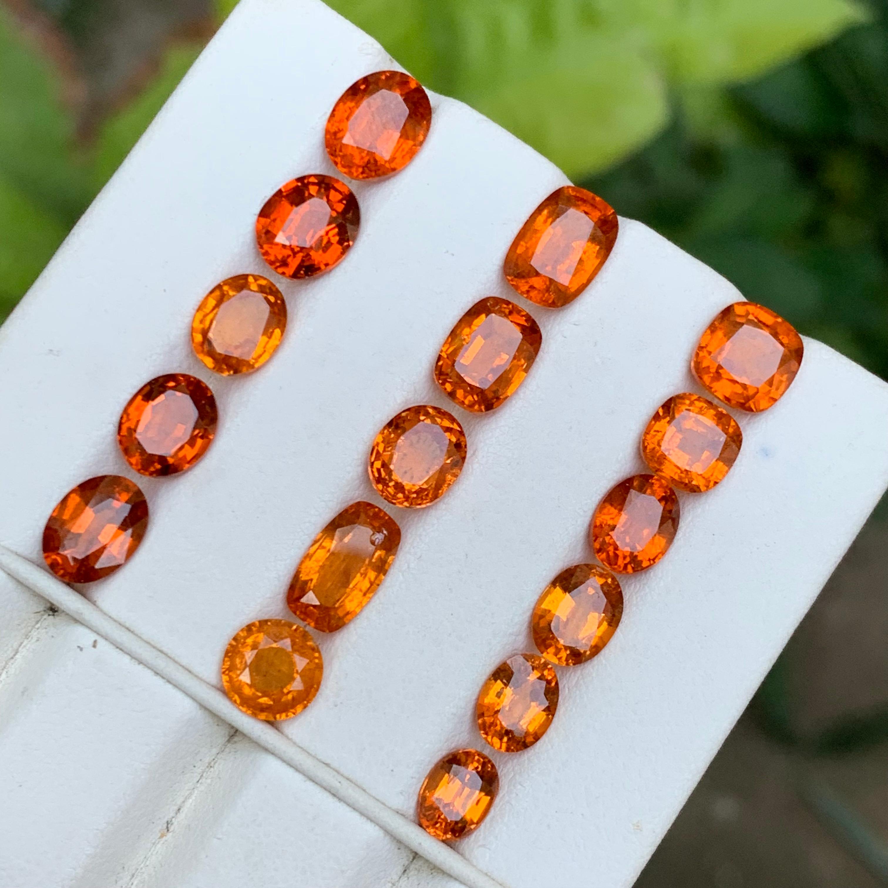 Spessartite/Spessartine/Mandarin grenat naturel orange vif 31.86 Ct-Jewell en vente 6