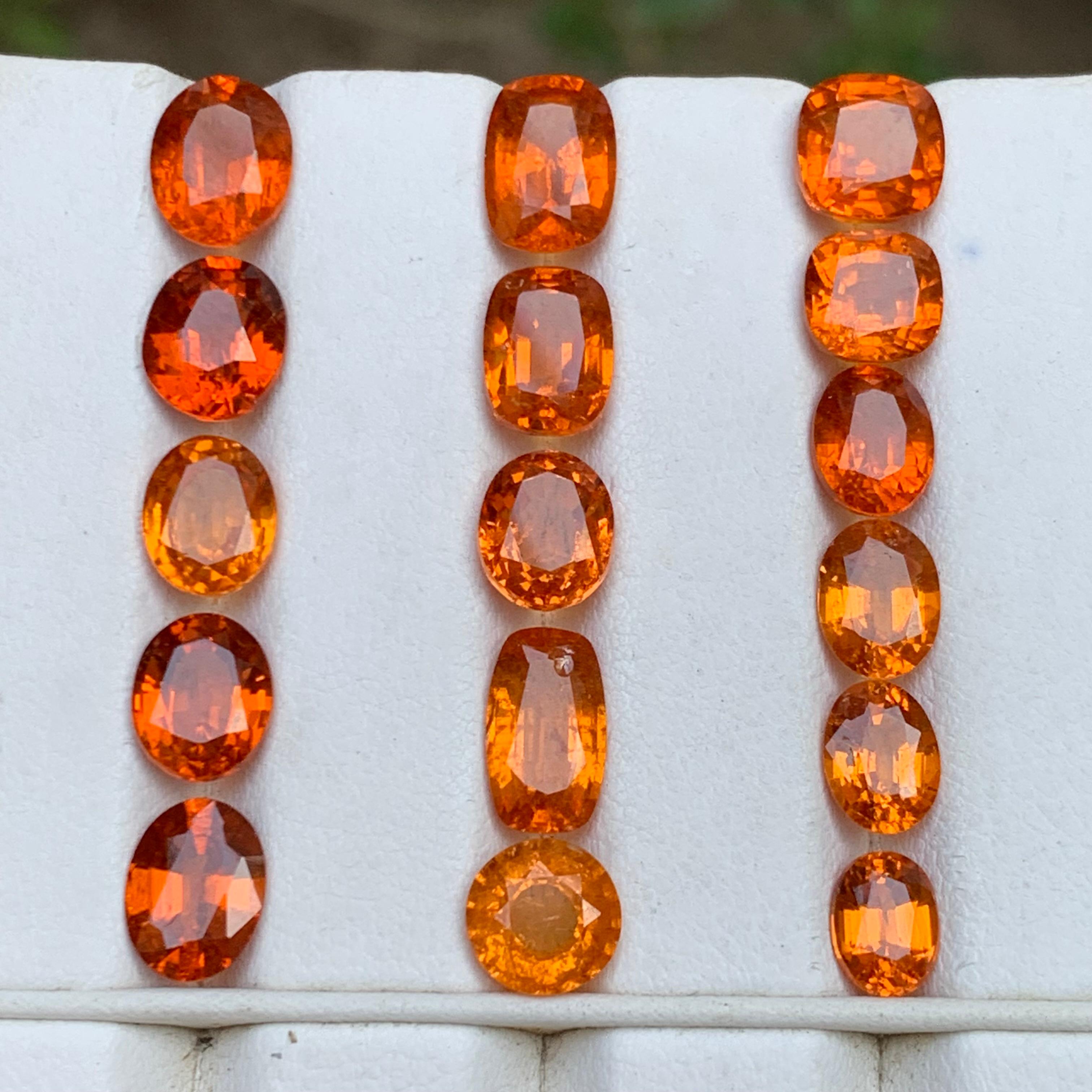 Spessartite/Spessartine/Mandarin grenat naturel orange vif 31.86 Ct-Jewell Neuf - En vente à Peshawar, PK