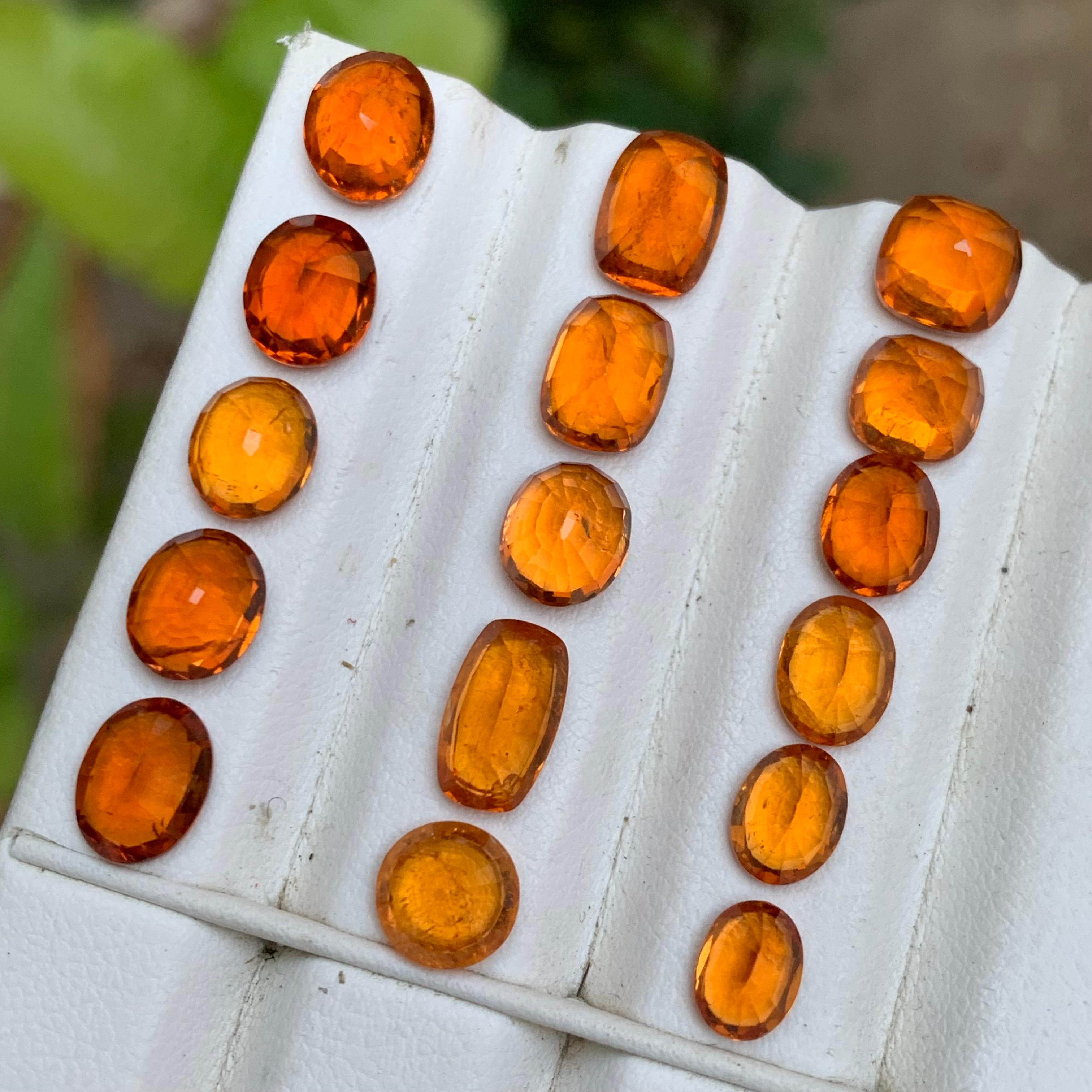 Spessartite/Spessartine/Mandarin grenat naturel orange vif 31.86 Ct-Jewell en vente 1