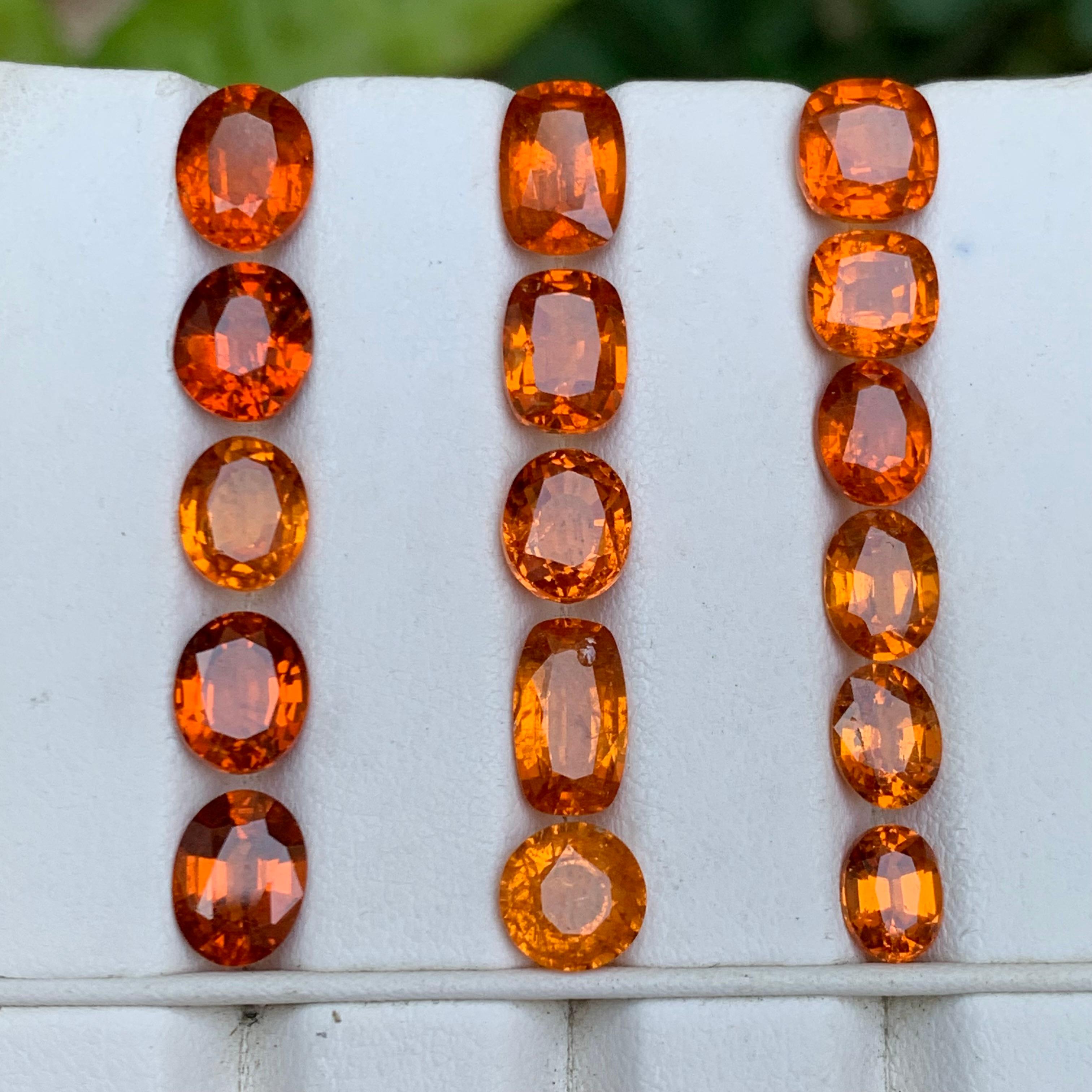 Spessartite/Spessartine/Mandarin grenat naturel orange vif 31.86 Ct-Jewell en vente 2