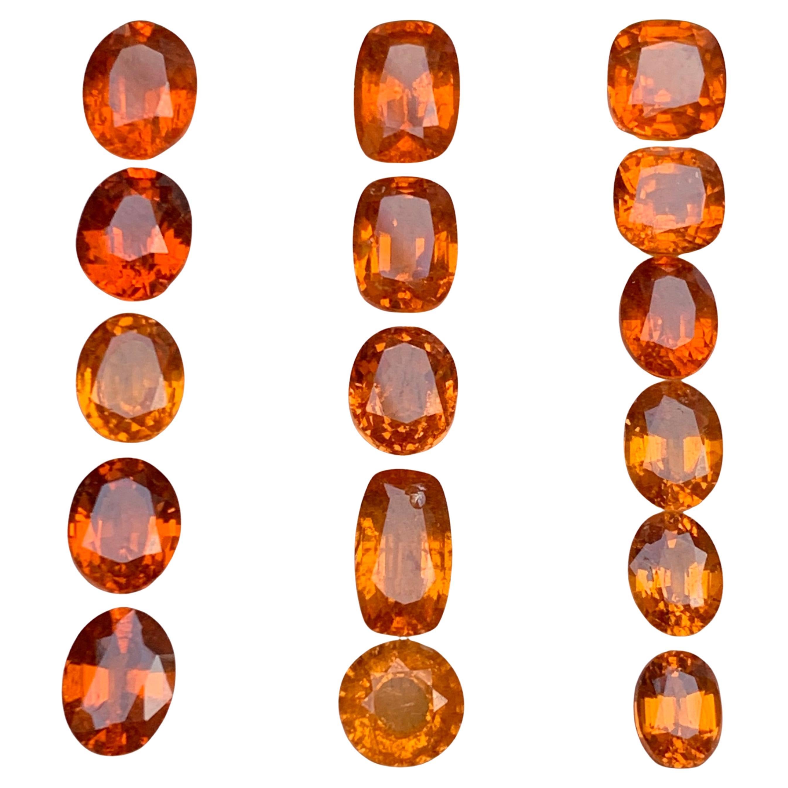 Gemme di spessartite/spessartina/mandarino naturale arancione vivo 31,86 Ct-Jewell