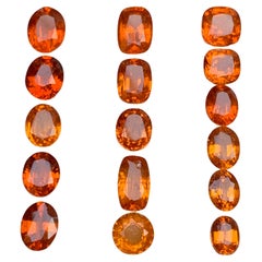 Vivid Orange Natural Spessartite/Spessartine/Mandarin Garnet Gems 31.86 Ct-Jewel
