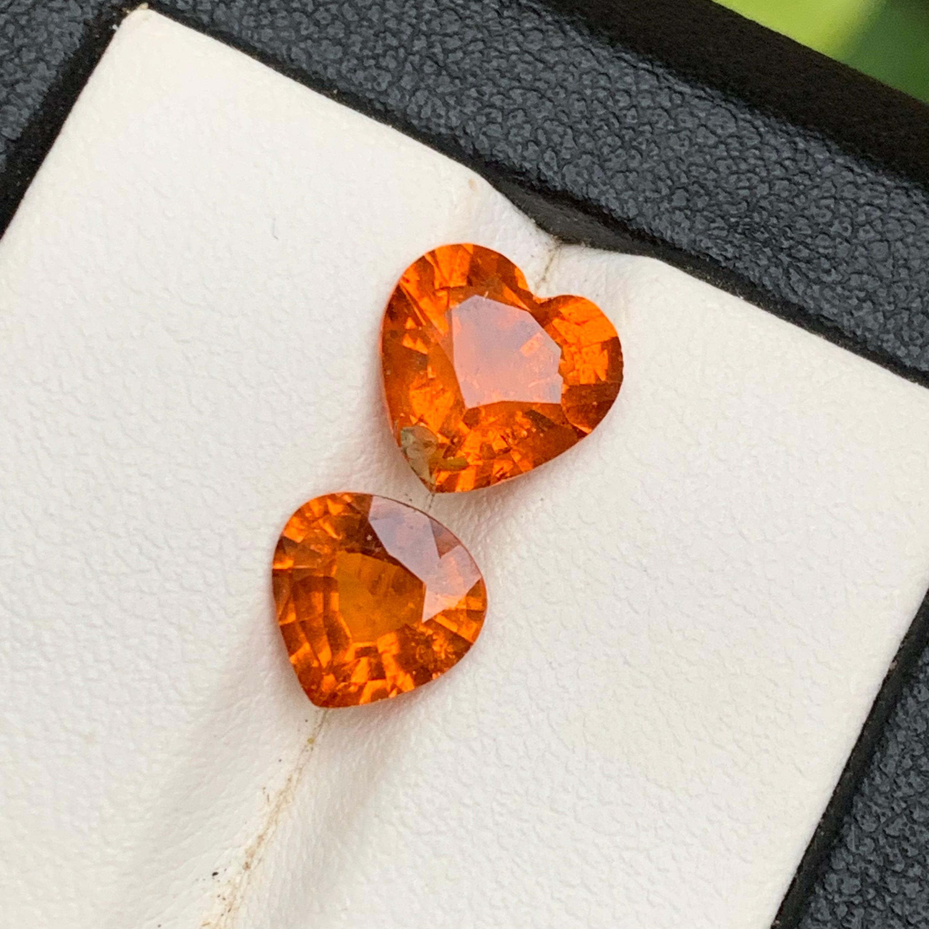 Gemas sueltas de espesartita/espesartita/andarina natural de color naranja vivo para anillos, pendientes, colgantes de collares, pulseras o cualquier otro adorno de joyería: ¡¡¡corazón y corte de pera!!!

💎 TIPO DE GEMA: Granate