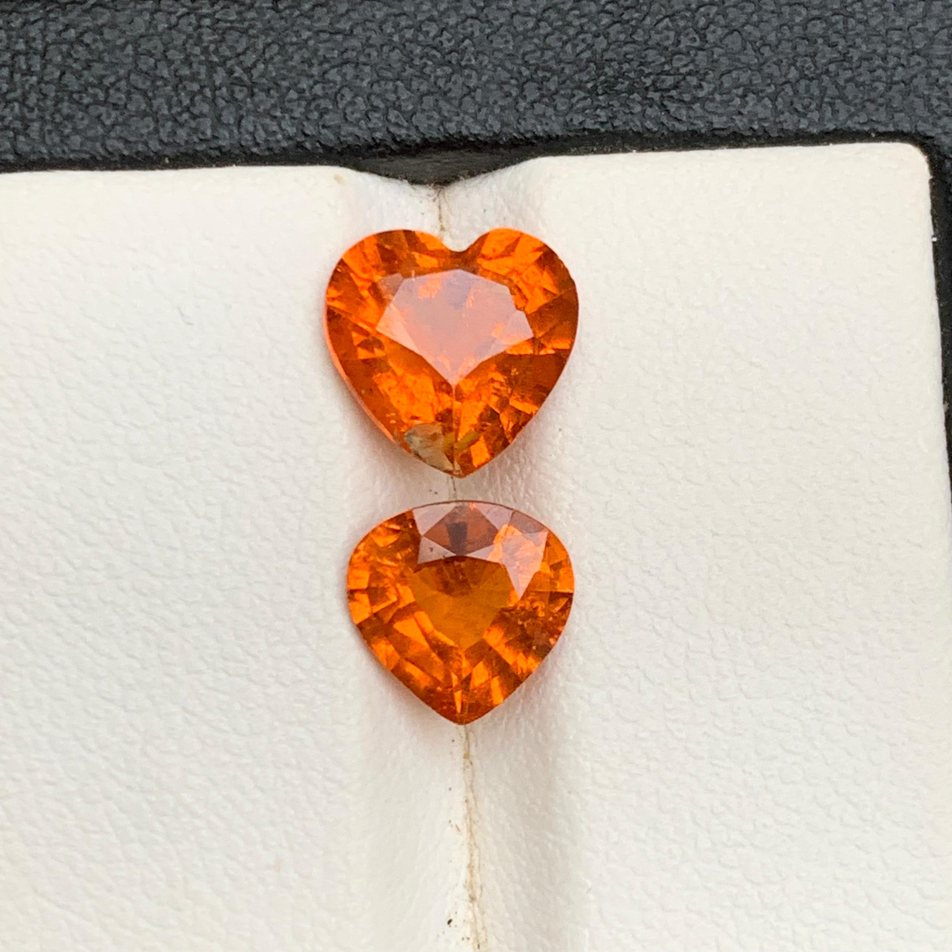 Gemas naturales de espesartita/espesartita/granate mandarín naranja vivo 5.14 Ct-Joya en Nuevo estado para la venta en Peshawar, PK