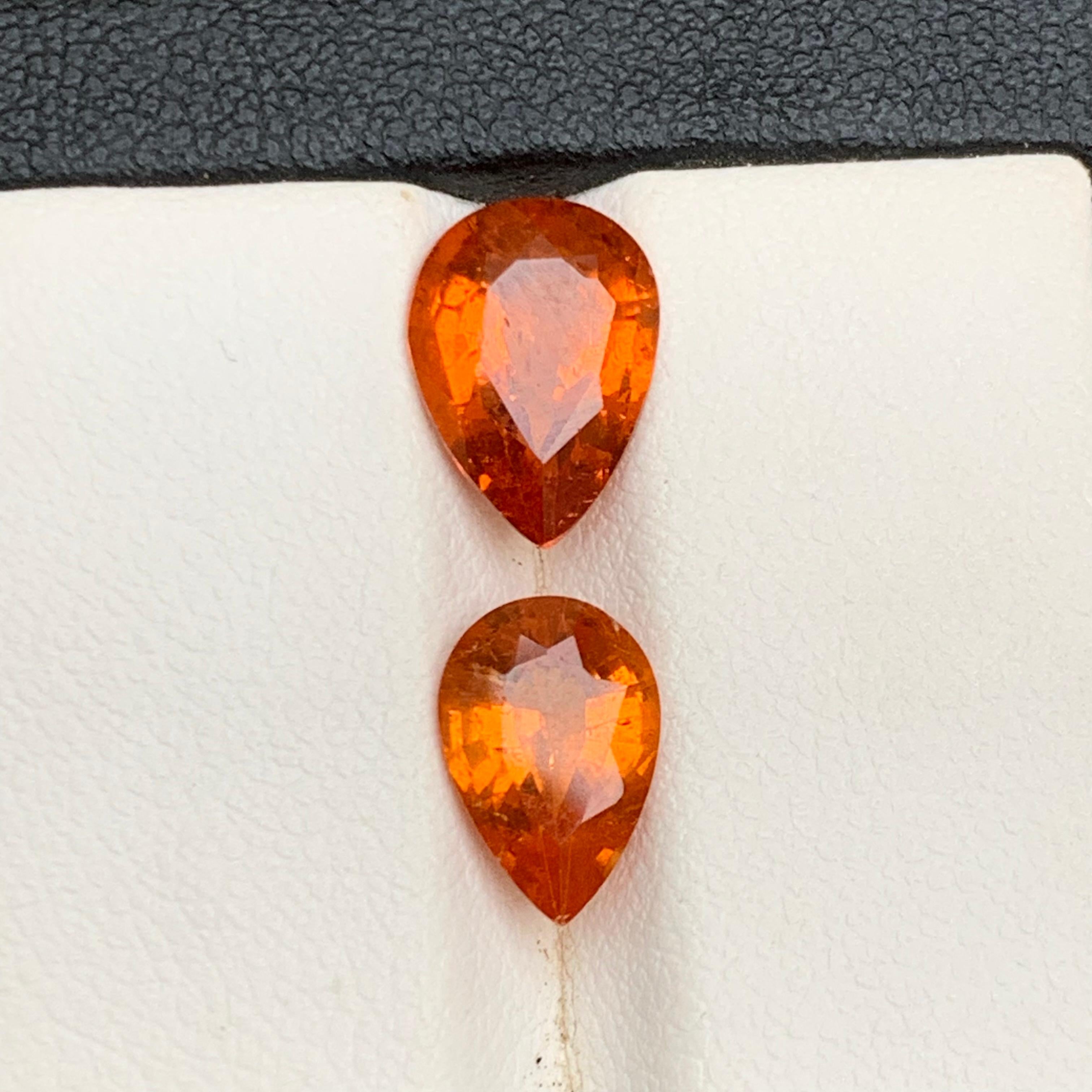 Vivid Orange Natural Spessartite/Spessartine/Mandarin Garnet Gems 5.50 Ct-Jewel For Sale 4