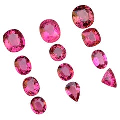 Vivid & Peachy Pink Natürliche Turmalin Lose Edelsteine Lot 24,25 ct für Schmuck