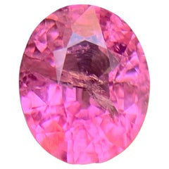 Gemma sfusa rosa vivo Nature Mahenge Spinel 3,06 Ct Taglio ovale per anello Jewell