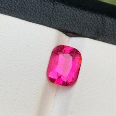 Vivid Pink Natural Rubellite Tourmaline Ring Loose Gemstone 2.30 Ct Cushion Cut