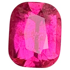 Vivid Pink Natural Rubellite Tourmaline Ring Loose Gemstone 2.30 Ct Cushion Cut