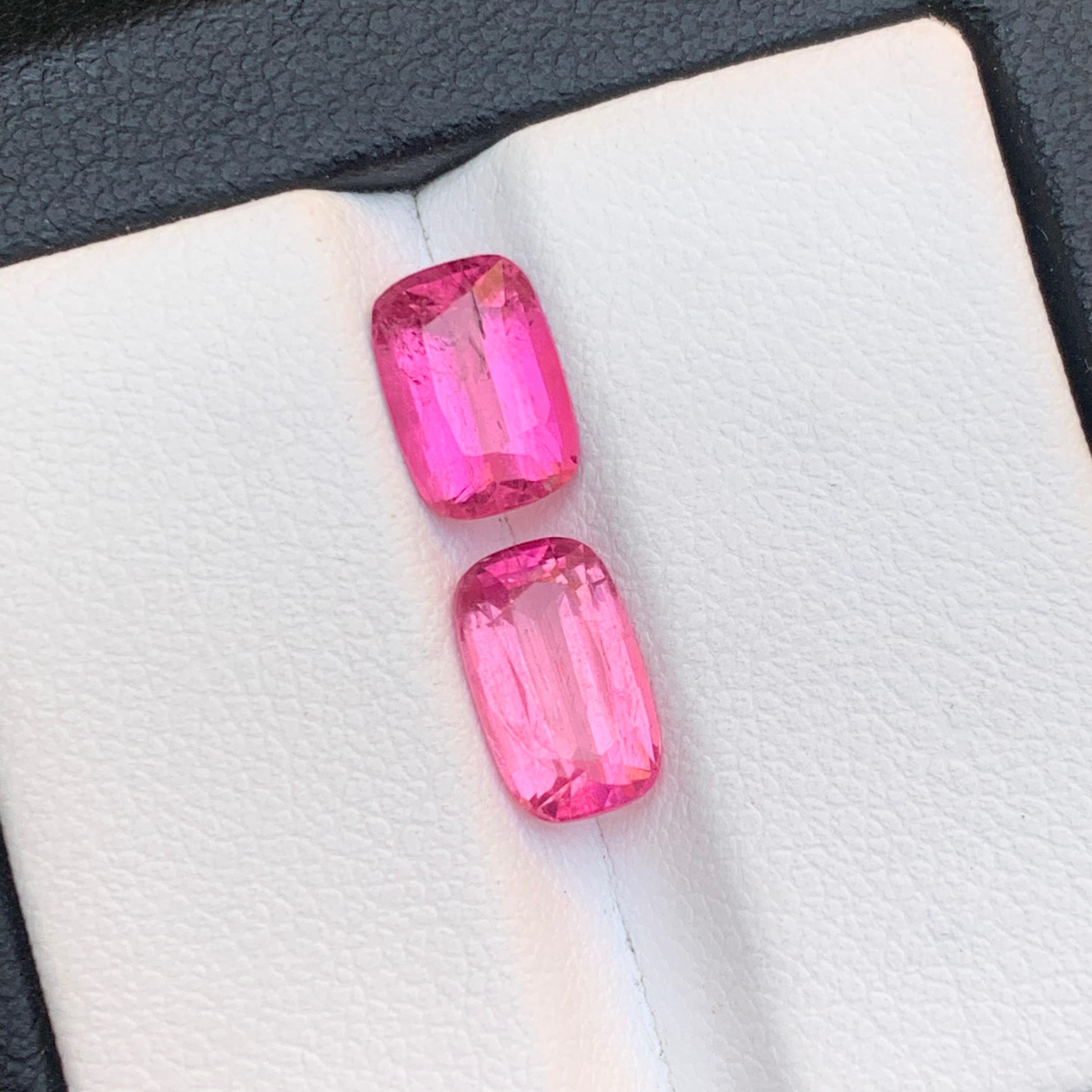 Vivid Pink Natural Tourmaline Loose Gemstones for Ring, Earrings, Necklace Pendant, or any other Jewelry Setting-Cushion Cut from Kunar Afghanistan!!

💎 GEMSTONE TYPE: Tourmaline
⚖️ WEIGHT: 3.10 Carat
🪚 SHAPE & CUT: Cushion Cut
📏 SIZE (MM): 
1.45