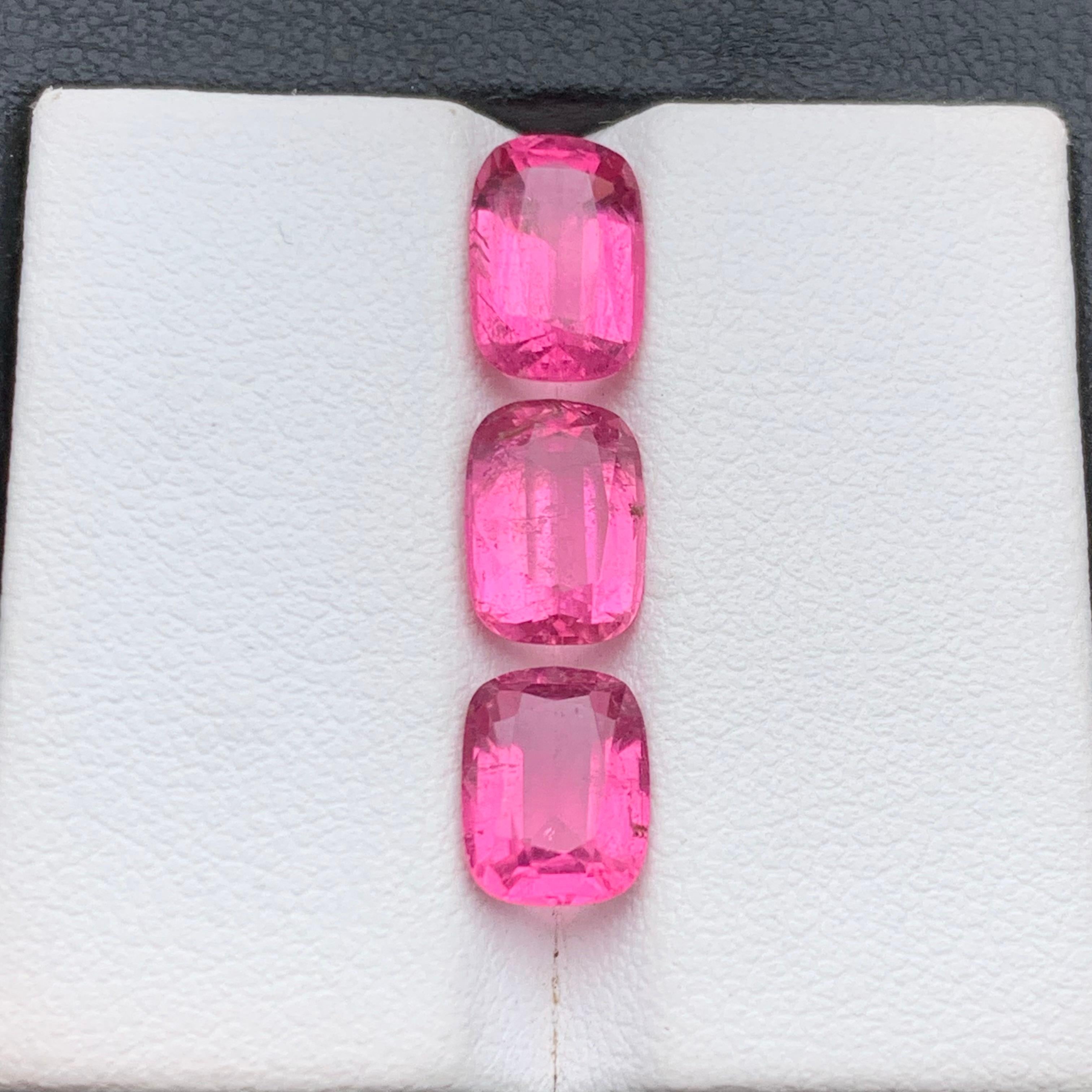 Vivid Pink Natural Tourmaline Loose Gemstones for Ring, Earrings, Necklace Pendant, or any other Jewelry Setting-Cushion Cut from Kunar Afghanistan!!

💎 GEMSTONE TYPE: Tourmaline
⚖️ WEIGHT: 5.05 Carat
🪚 SHAPE & CUT: Cushion Cut
📏 SIZE (MM): 
1.80
