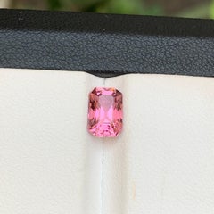 Vivid Pink Natural Tourmaline Ring Loose Gemstone 1.50 Ct Emerald Cut-Jewelry
