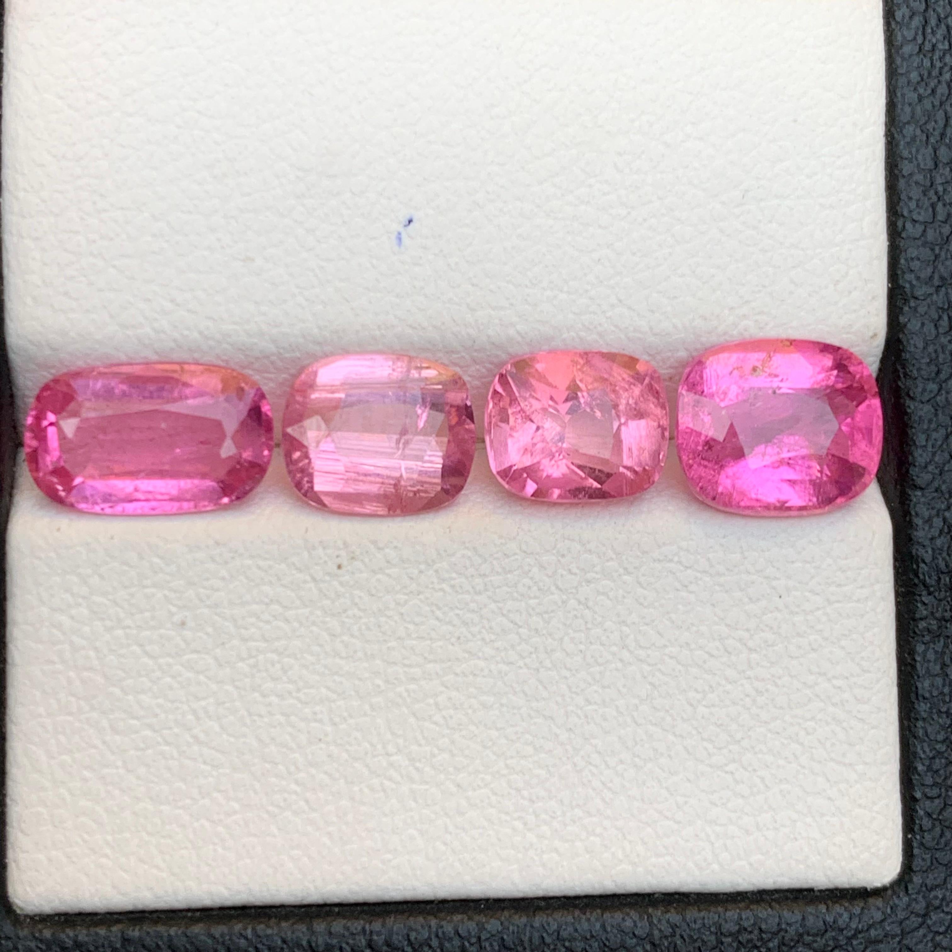 Turmalina Rubelita Rosa Viva 6.24Ct Corte Cojín Piedra Natural Suelta Paquete en Nuevo estado para la venta en Peshawar, PK