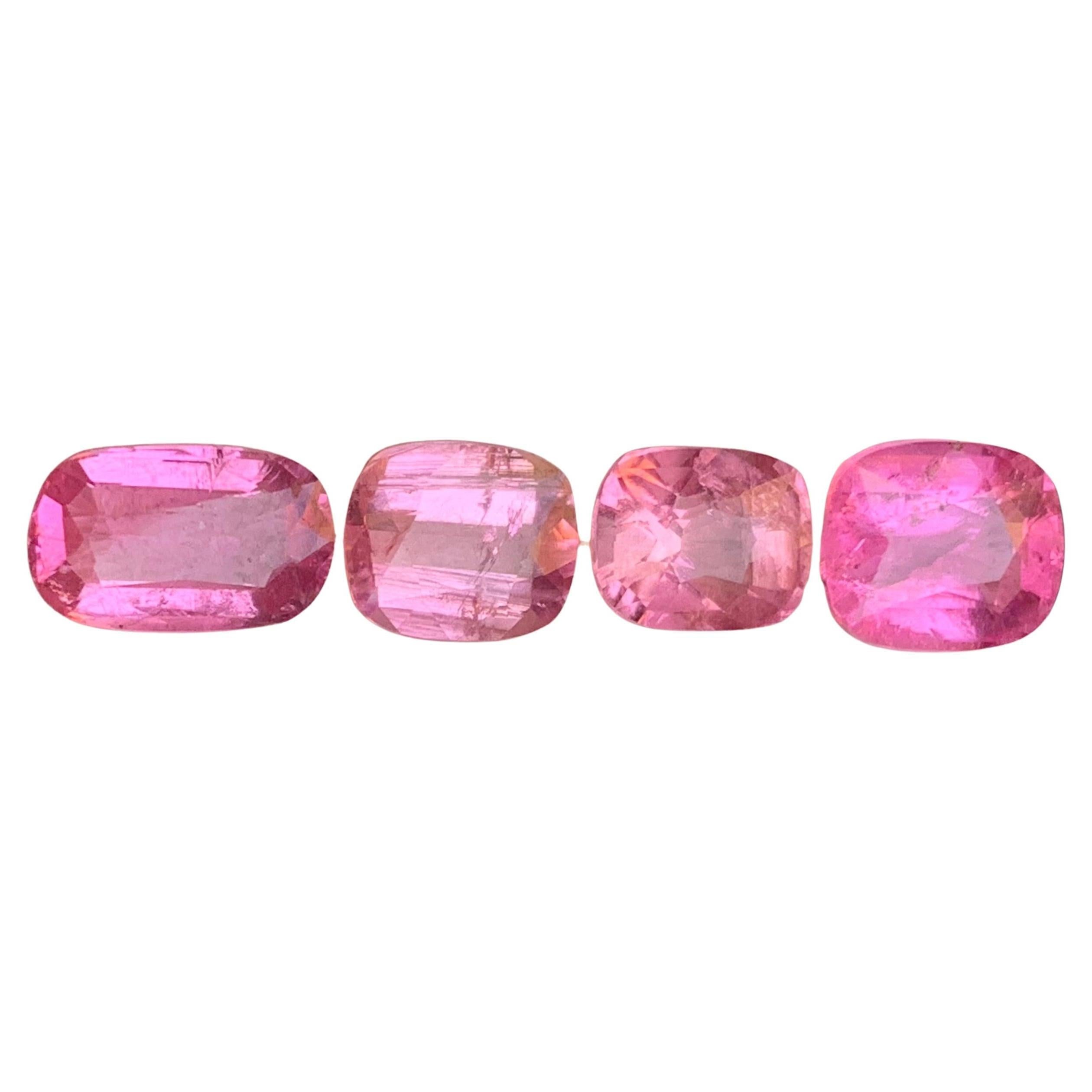 Vivid Pink Rubellite Turmalin 6.24Ct Cushion Cut Natürliche Lose Edelstein Paket