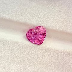 Vivid Pink Sapphire 2.58 Ct Heart Natural Ceylon, Loose Gemstone