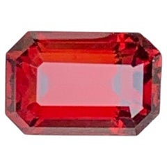Vivid Red Color Rhodolite Garnet Emerald Cut Gemstone for Ring & Pendant Jewelry