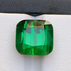 Vivid Rich Green Natürlicher Turmalin Anhänger Lose Edelstein 16.65 Ct Cushion Cut
