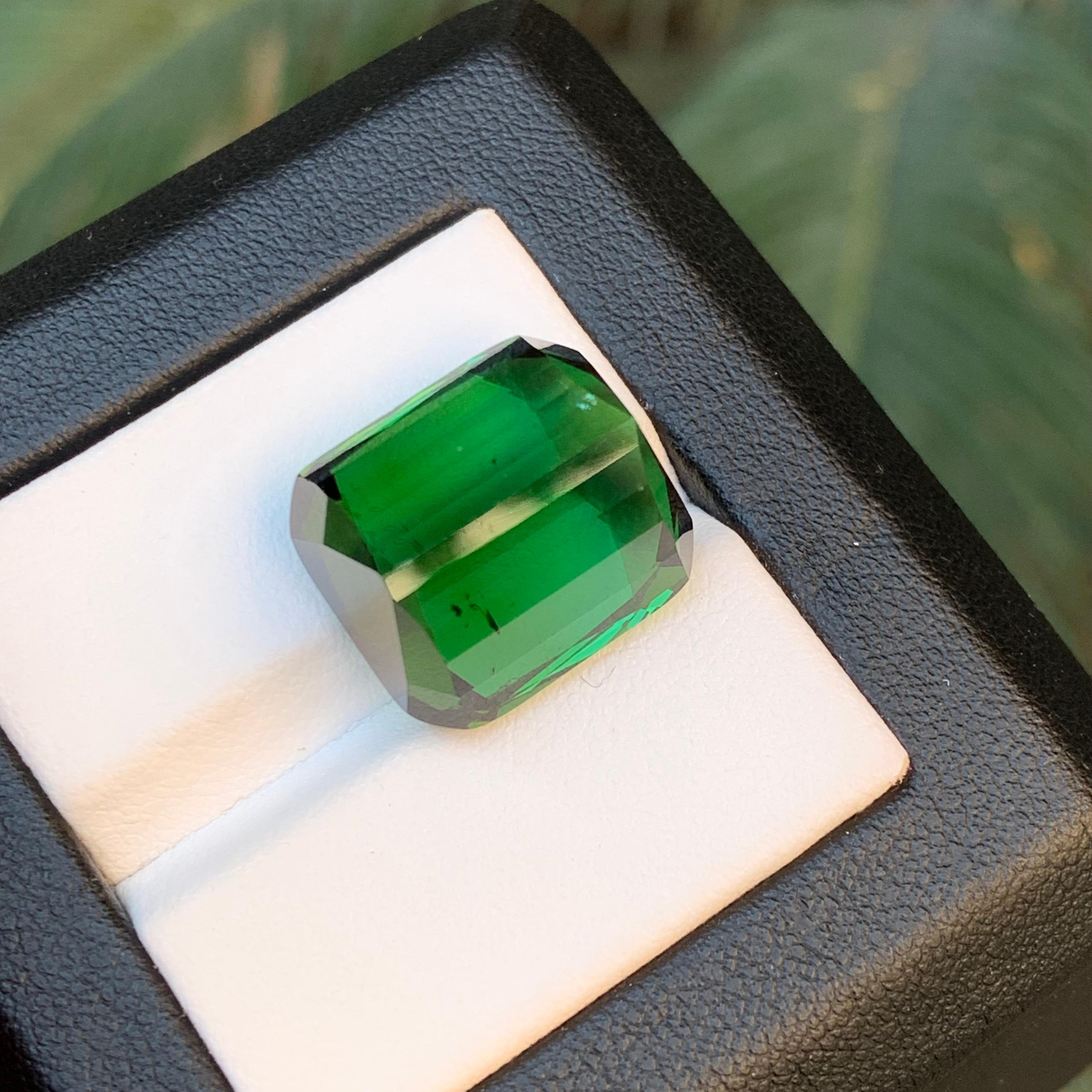 Pendentif en tourmaline naturelle verte riche 26,40 carats en vente 5