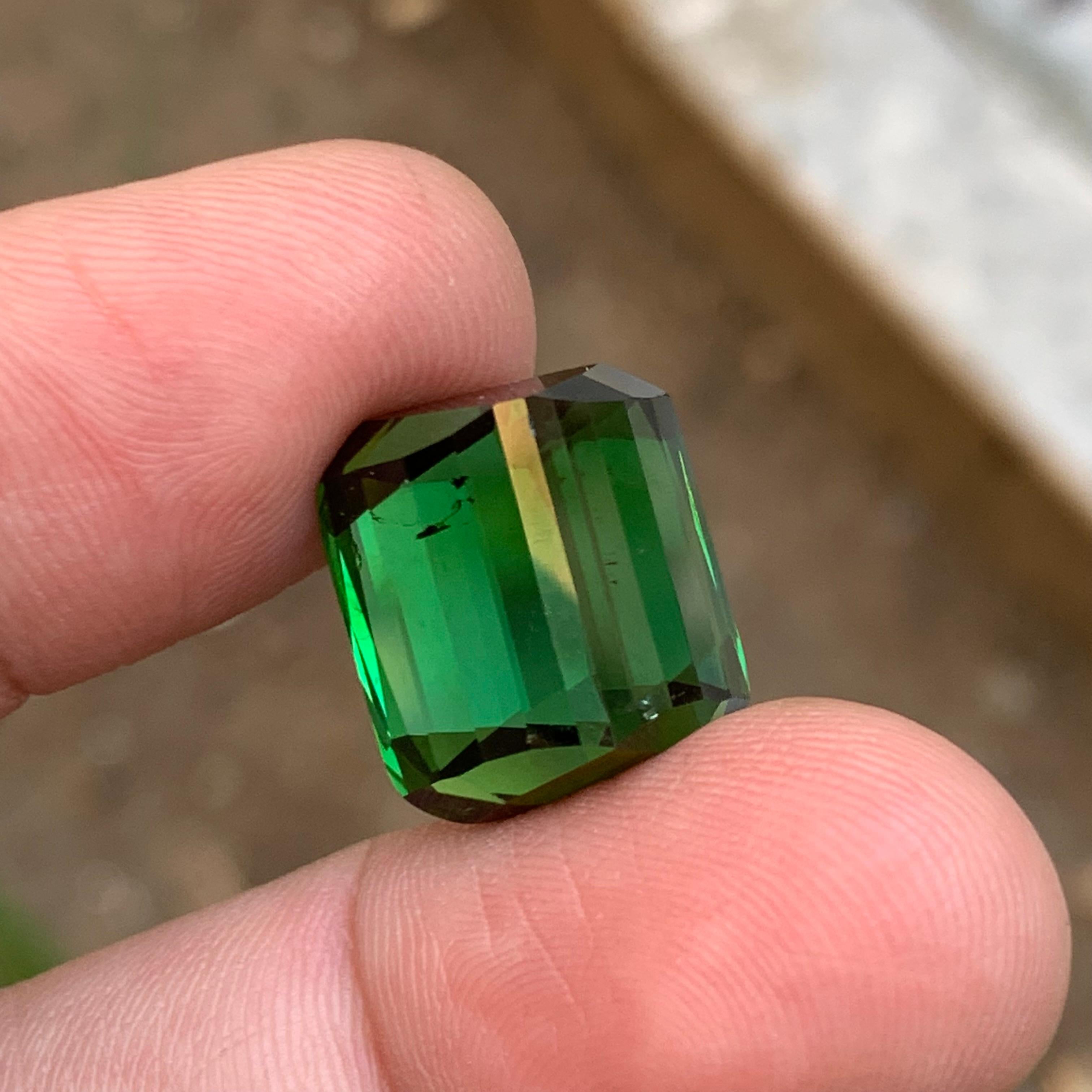 Pendentif en tourmaline naturelle verte riche 26,40 carats Unisexe en vente