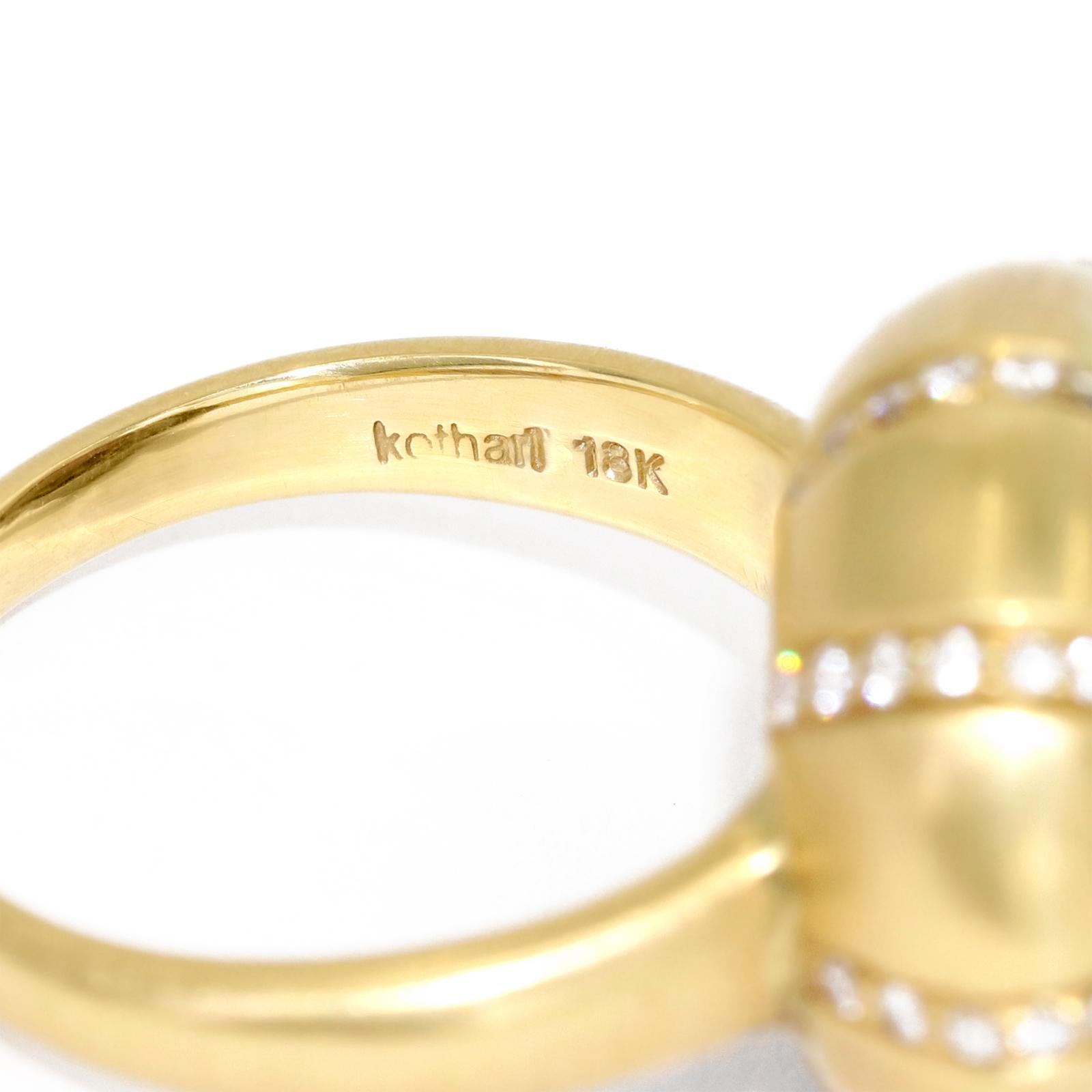 Art Deco Vivid Rubelite Tourmaline White Diamond Gold Queen's Crown Ring, Kothari 2022 For Sale