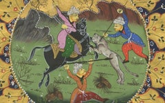 Persian Miniature Manuscript, Safavid Era, Gold Highlights, ca.1720