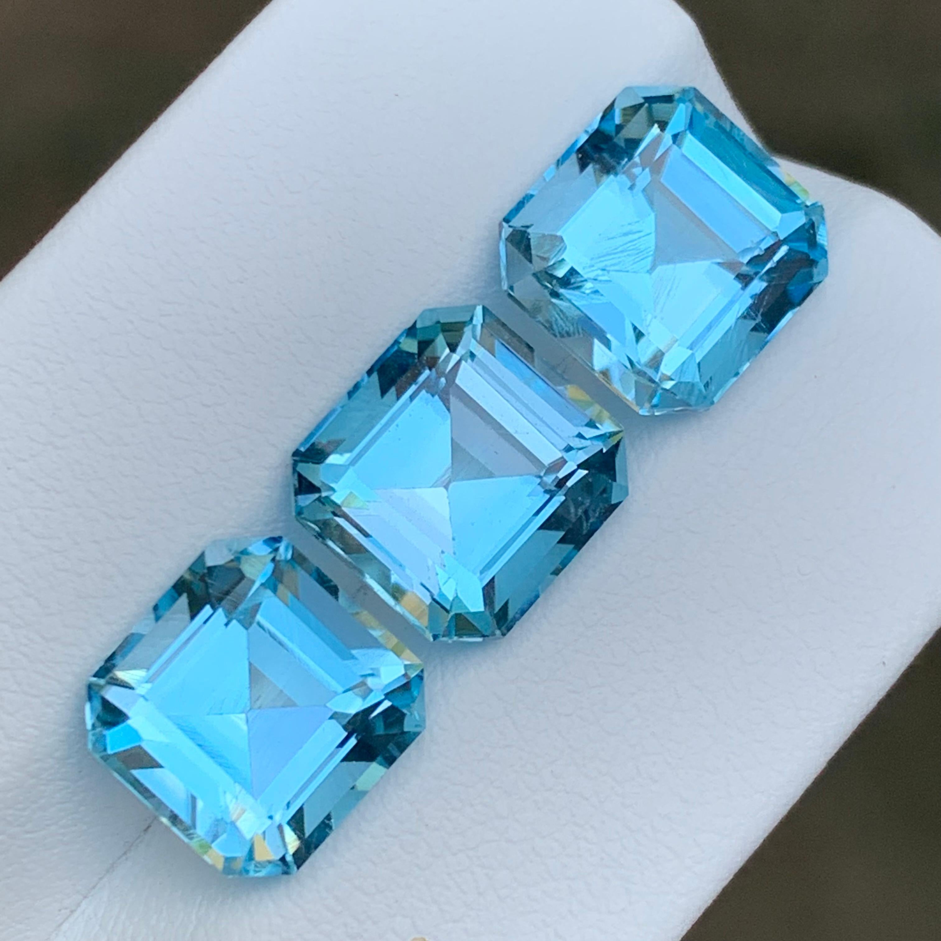 Swiss Blue Natural Topaz Loose Gemstones Jewelry Pair Set for Ring, Earrings, or any other Jewelry Setting-Asscher Cut from Brazil!!

💎 GEMSTONE TYPE: Swiss Blue Topaz
⚖️ WEIGHT: 18.55 Carats
🪚 SHAPE & CUT: Asscher Cut
📏 SIZE (MM): 
6.65 Ct