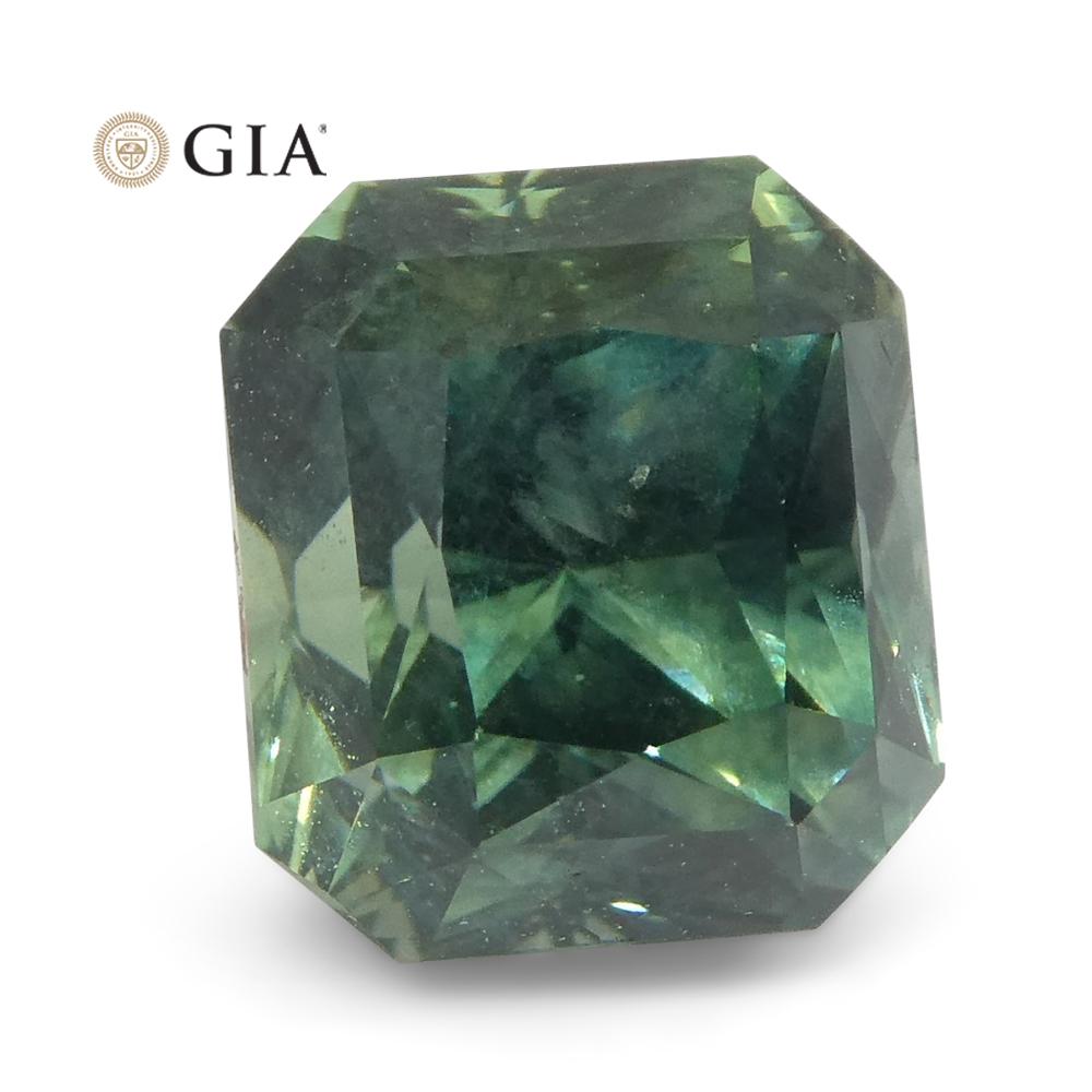 Vivid 'Trade Ideal' Teal Greenish-Blue Sapphire 2.82ct GIA Certified Unheated For Sale 2