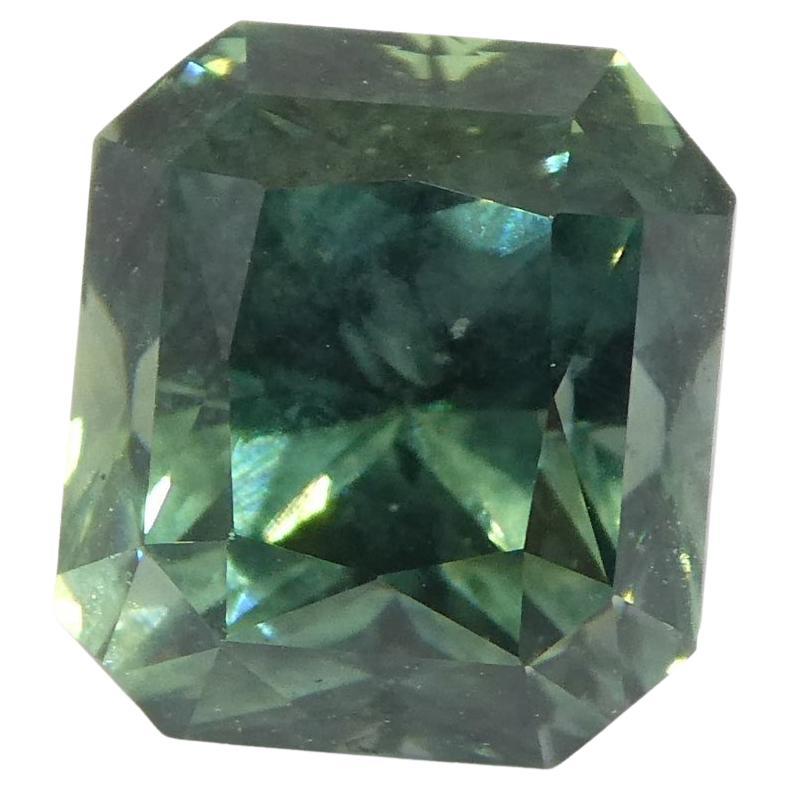 Vivid 'Trade Ideal' Teal Greenish-Blue Sapphire 2.82ct GIA Certified Unheated For Sale 7