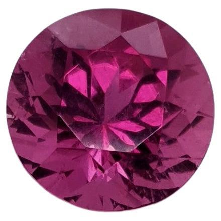 Vivid Violet Pink Rubelite, Faceted Gem, 8, 57 Ct., Loose Gemstone, Round For Sale