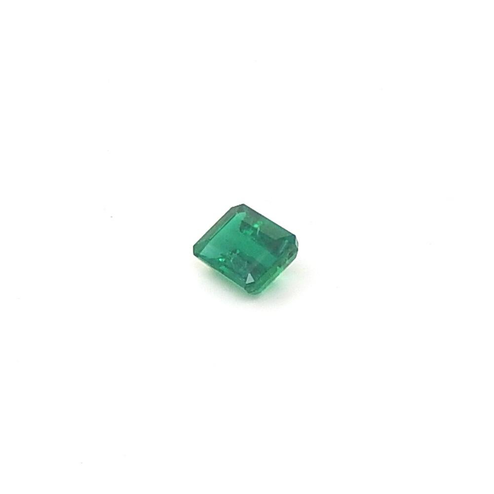 Vivid Zambian AGL Certified Emerald 6.1 cts Emerald Cut For Sale 5