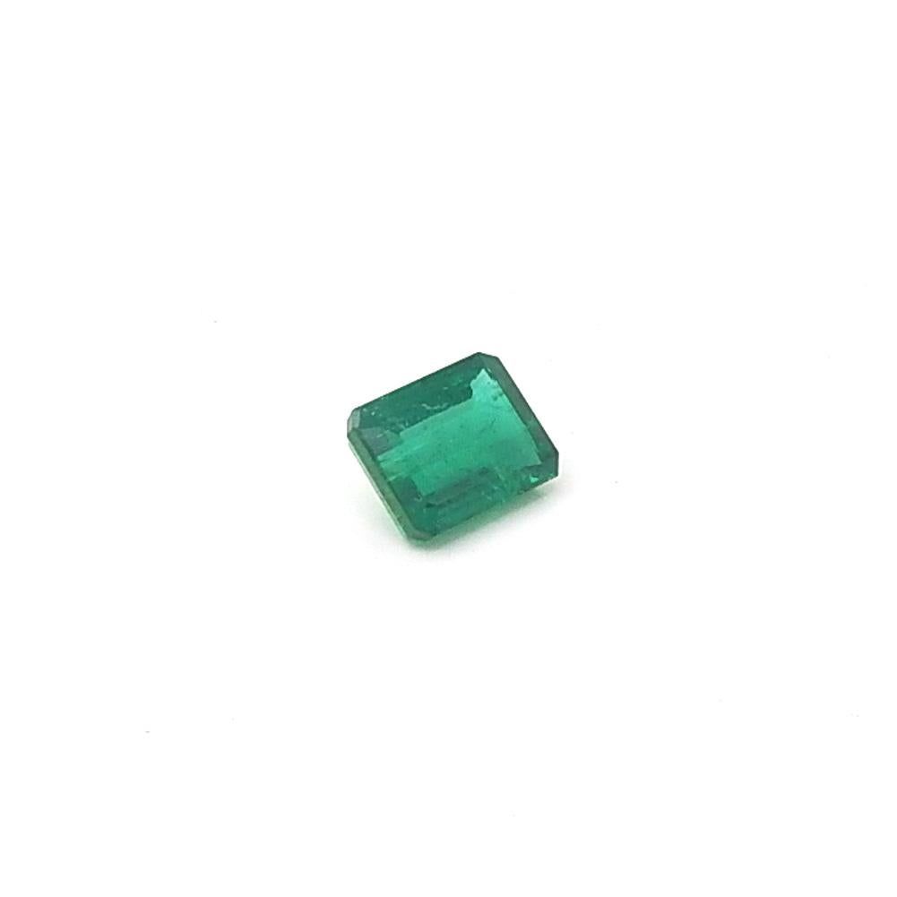 Vivid Zambian AGL Certified Emerald 6.1 cts Emerald Cut For Sale 6