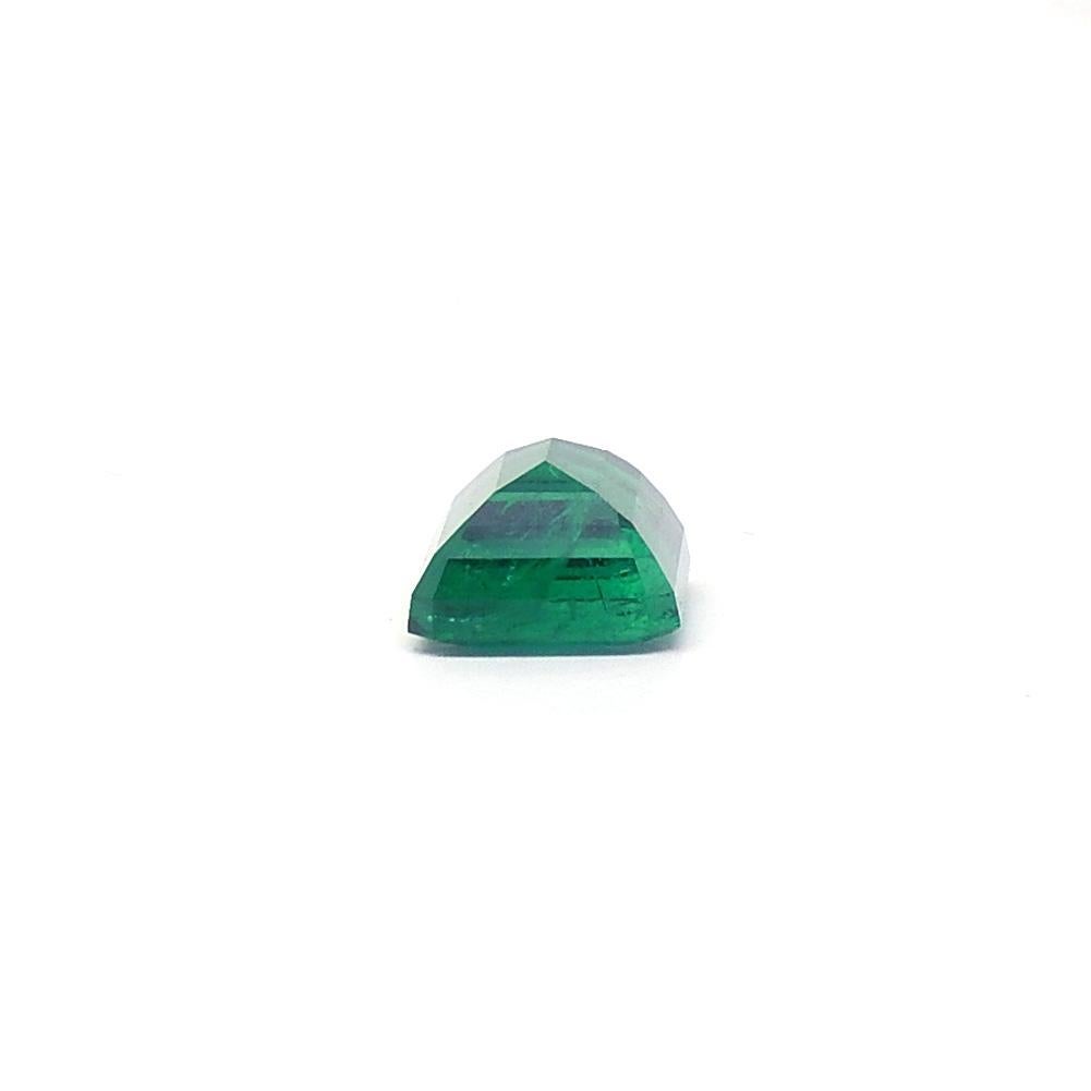 Vivid Zambian AGL Certified Emerald 6.1 cts Emerald Cut For Sale 1