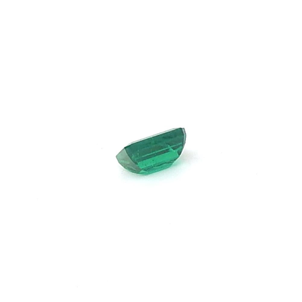 Vivid Zambian AGL Certified Emerald 6.1 cts Emerald Cut For Sale 4