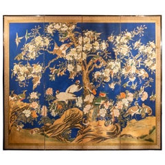 Vividly Painted Chinese Screen