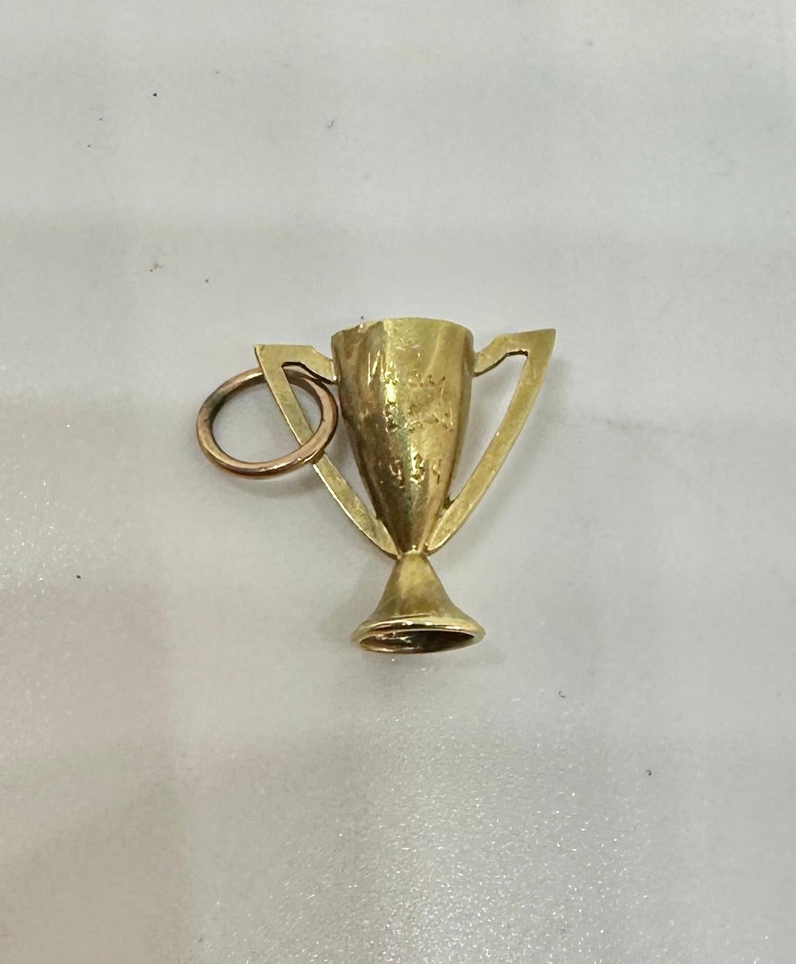 Vivien Leigh Gift to Lawrence Olivier Gold Loving Cup Pendant 