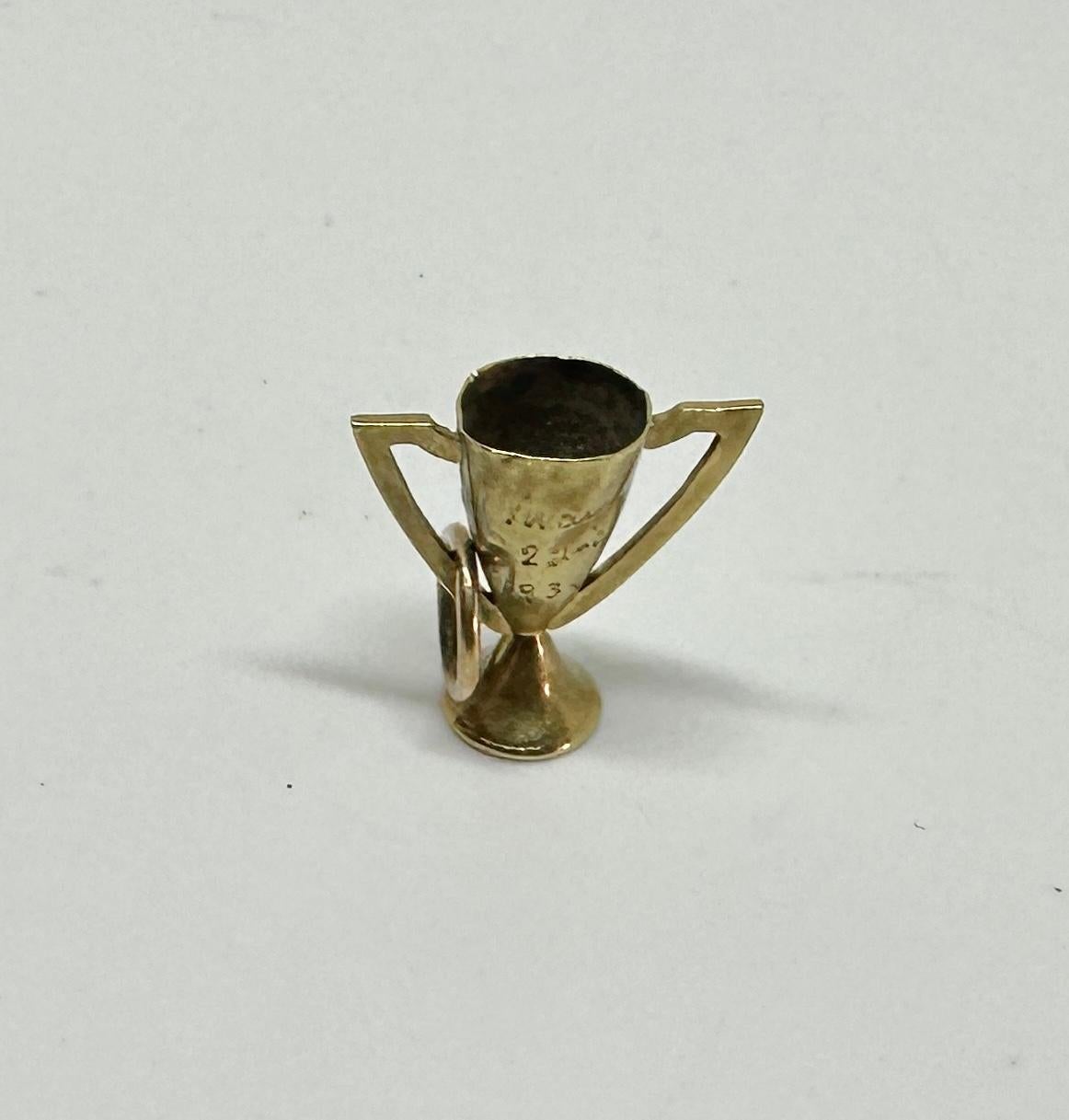 Vivien Leigh Gift to Lawrence Olivier Gold Loving Cup Pendant 
