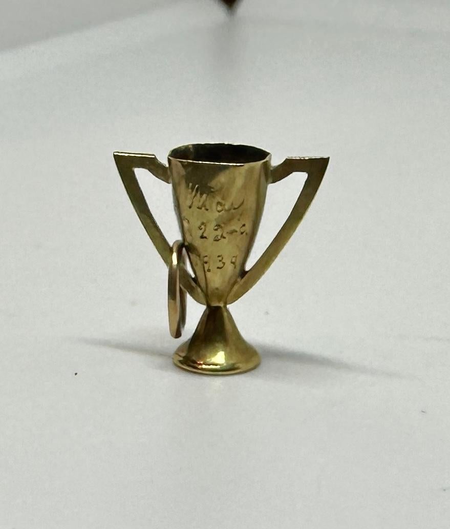Vivien Leigh Gift to Lawrence Olivier Gold Loving Cup Pendant 