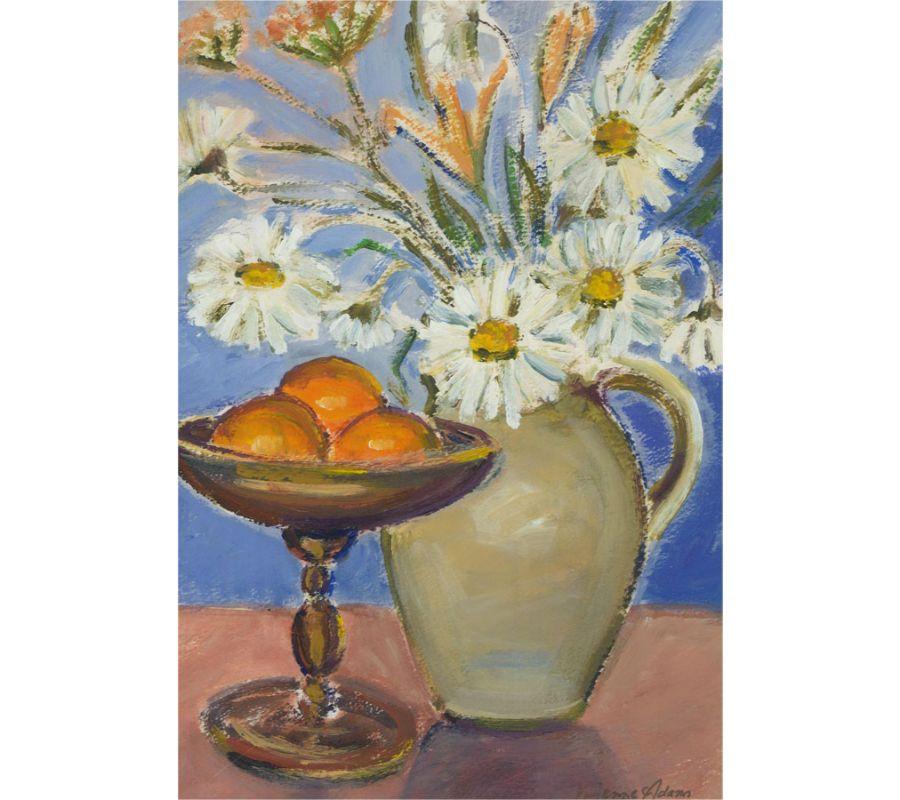 Vivienne Adams - Acrilico contemporaneo, Margherite e Clementine in vendita 1